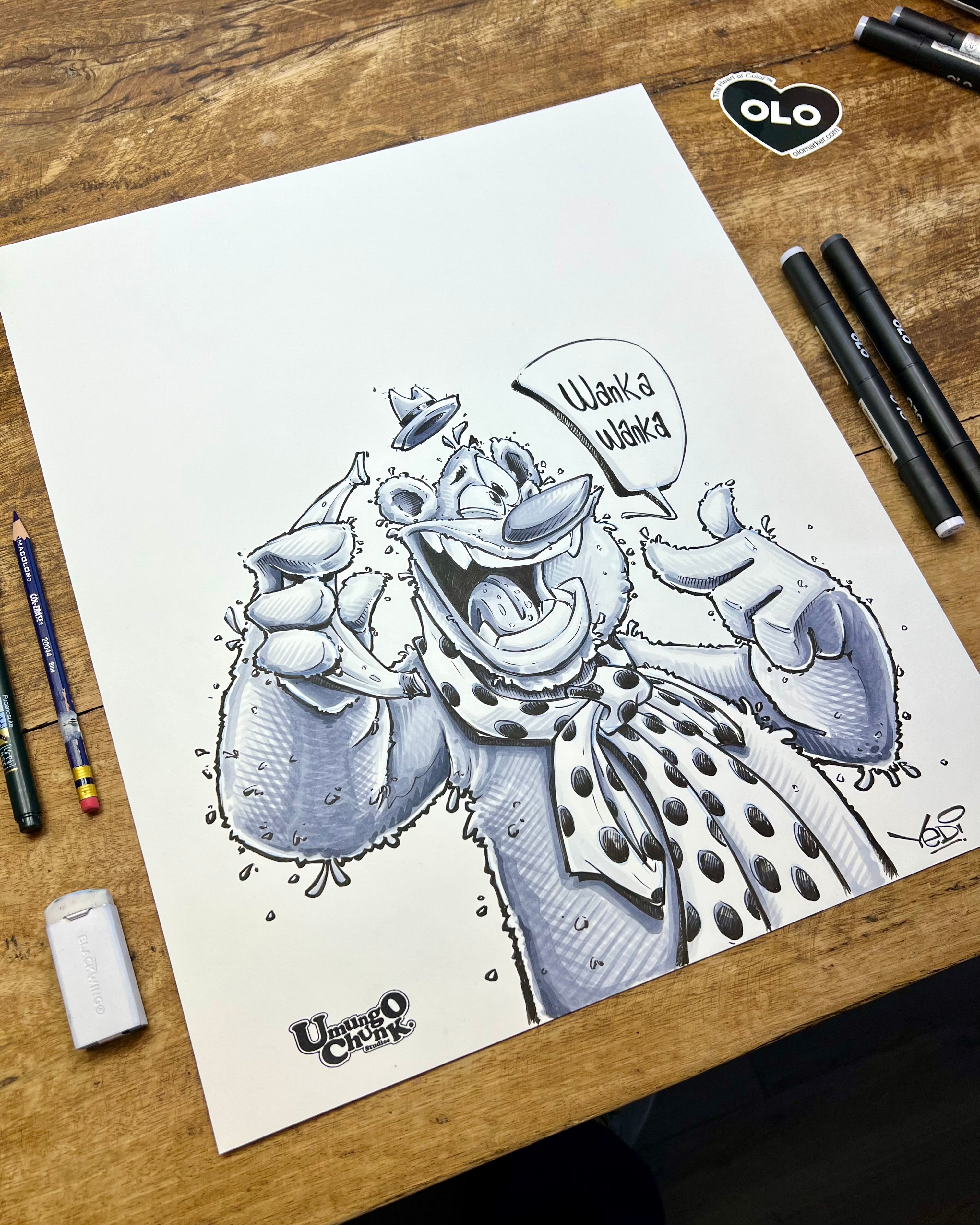 FOZZIE black and white