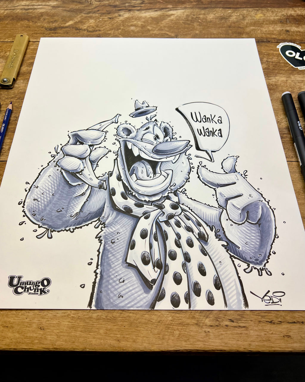 FOZZIE black and white