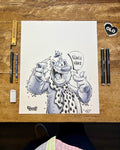 FOZZIE black and white