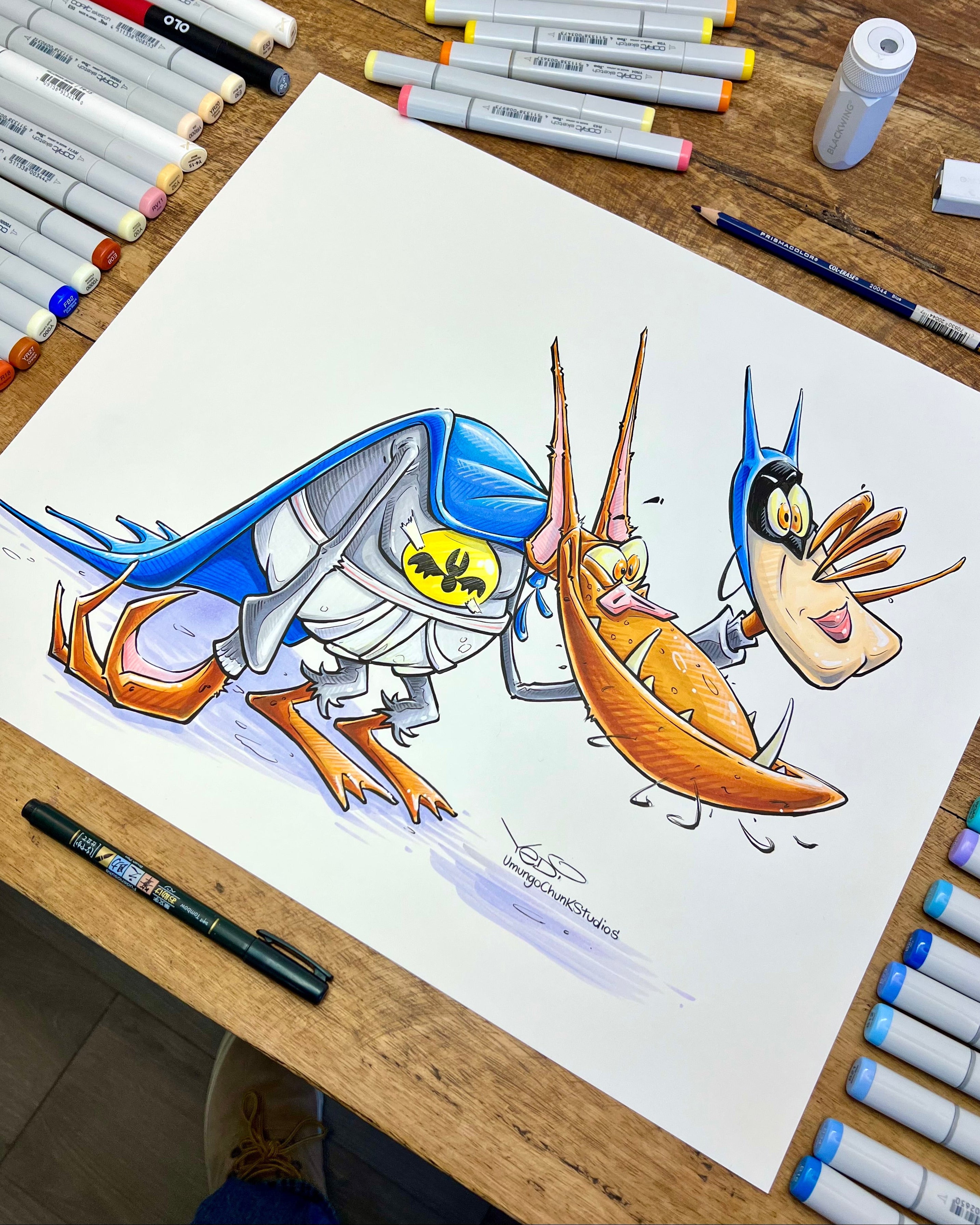MAN BAT (PRINT)